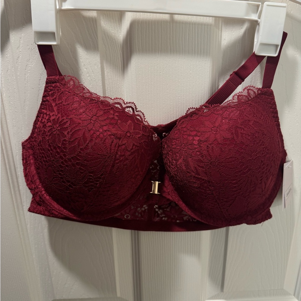 Auden Lace Bra in Deep Burgundy